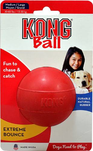 სათამაშო ძაღლისთვის Kong Ball With Hole Medium/Large