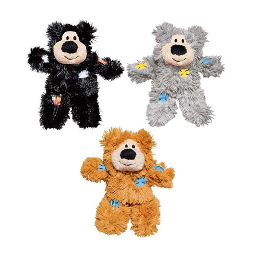 სათამაშო კატისთვის Kong Softies Patchwork Bear Assorted