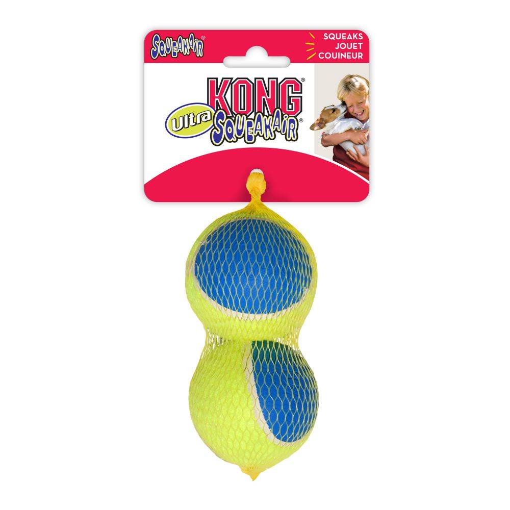 სათამაშო ძაღლისთვის Kong SqueakAir Ultra Balls Medium (3ც)