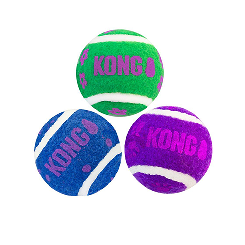 სათამაშო კატისთვის Kong Cat Active Tennis Balls With Bells