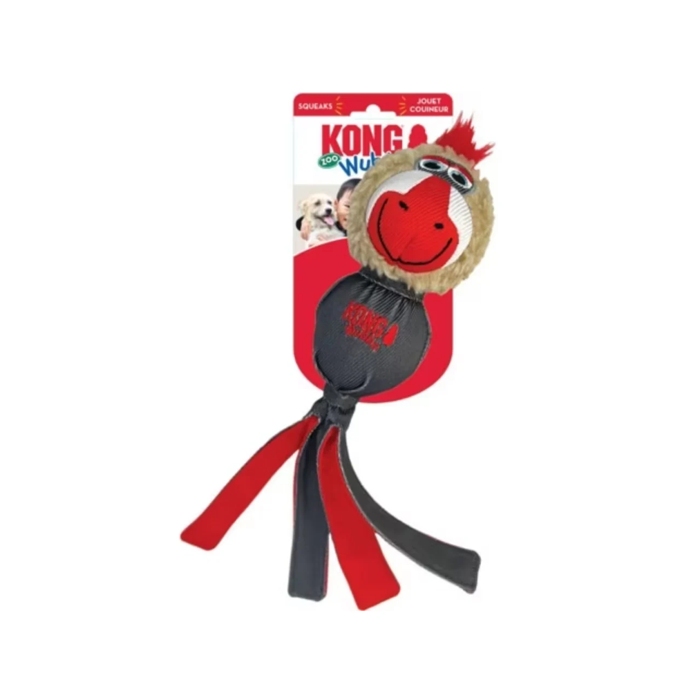 სათამაშო ძაღლისთვის Kong Wubba Zoo Mandrill Large