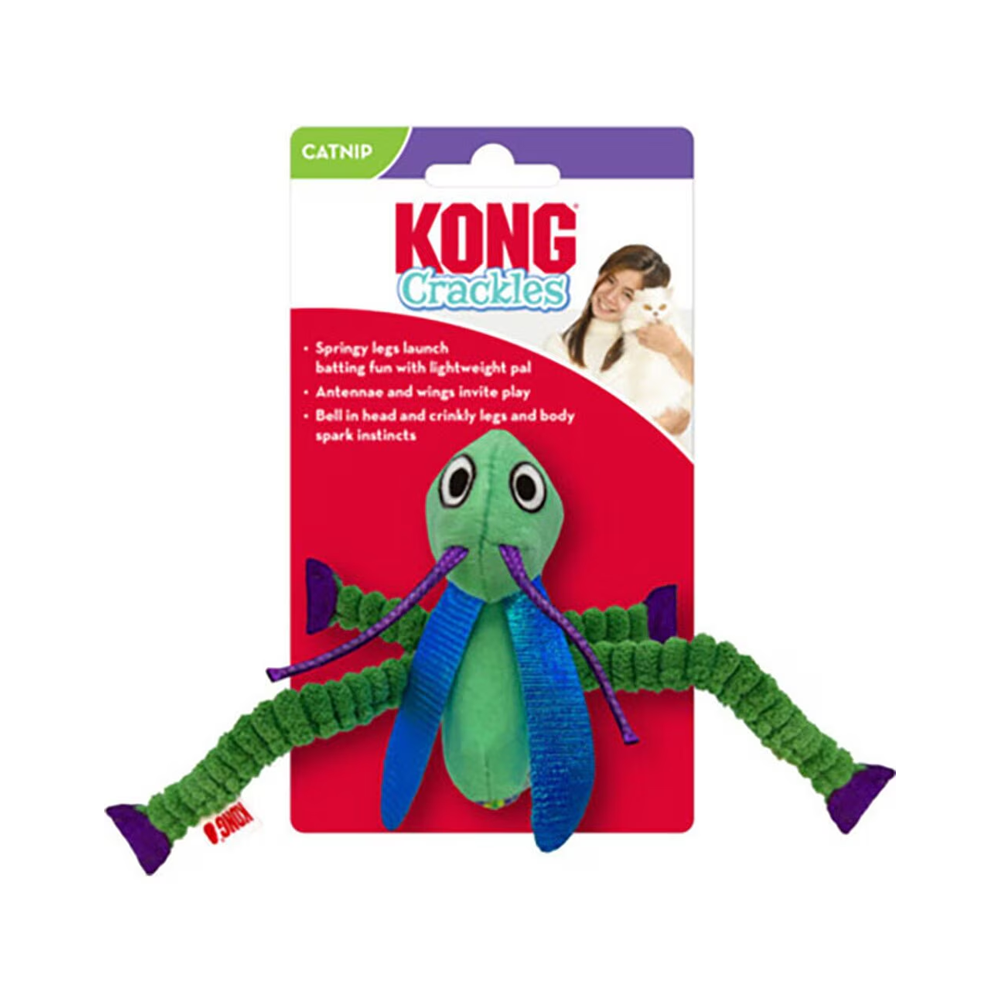 სათამაშო კატისთვის Kong Cat Crackles Grasshopper