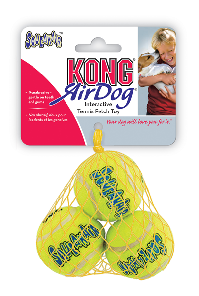 სათამაშო ძაღლისთვის Kong SqueakAir Balls Small (3ც)