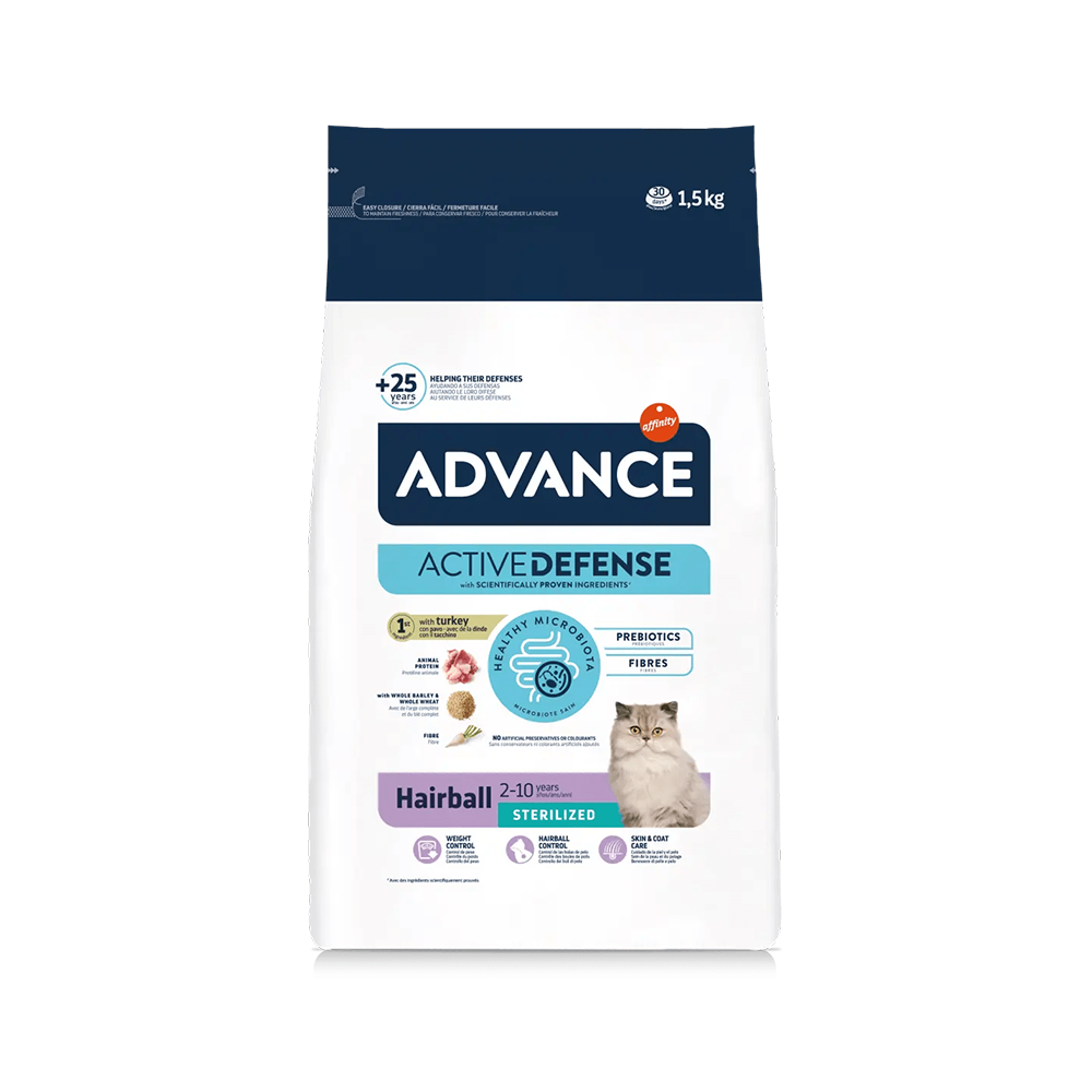 ედვანსი ზრდასრული კატა Sterilized Hairball 1 კგ