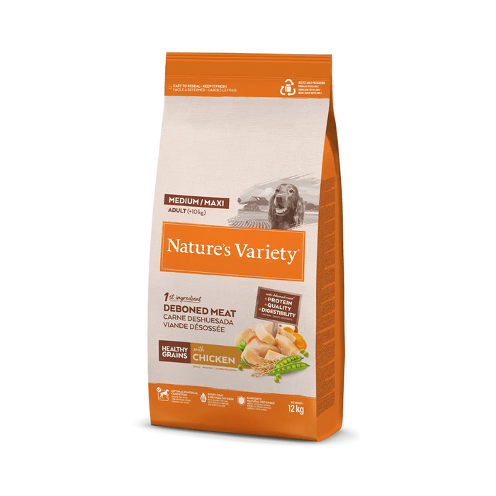 ნეიჩერს ვერაითი ძაღლი მედიუმ მაქსი Healthy Grain Chicken 1 კგ