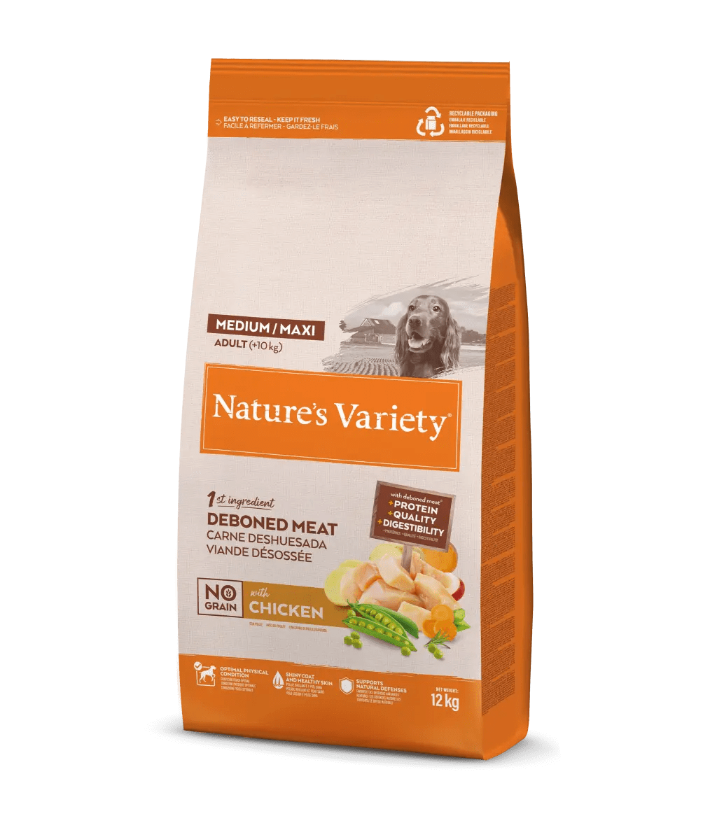 ნეიჩერს ვერაითი ძაღლი მედიუმ მაქსი No Grain Chicken 1 კგ