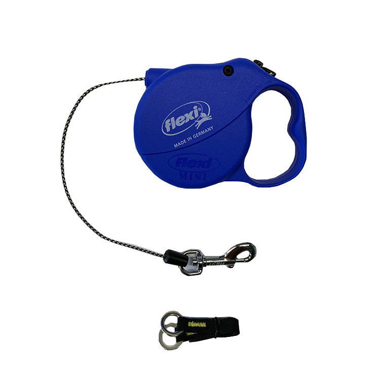 რულეტი ძაღლისთვის Flexi Standard XS Cord 3მ ლურჯი