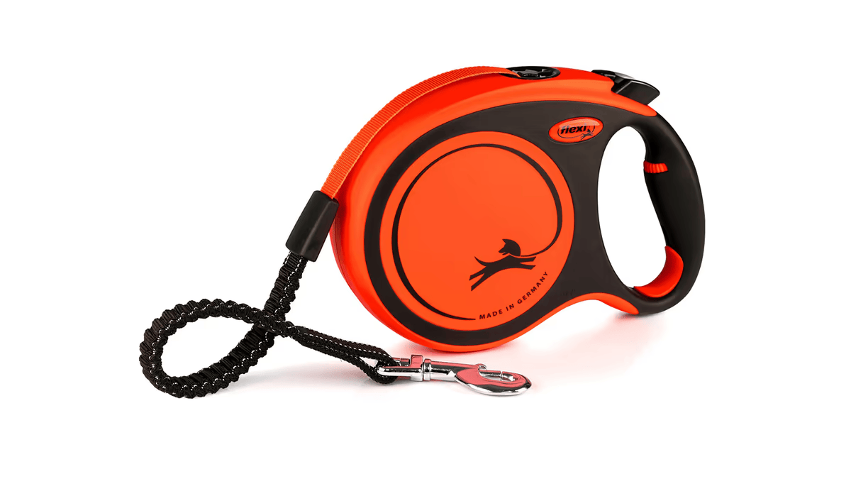 რულეტი ძაღლისთვის Flexi Xtreme L Tape 8მ ნარინჯისფერი