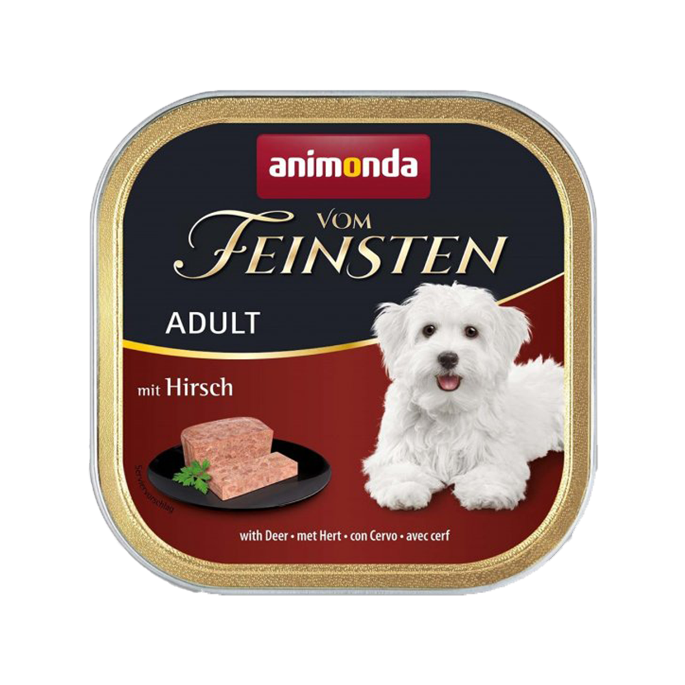 ანიმონდა Vom Feinsten ალუტრე ძაღლისთვის ირემის ხორცით 150 გრ