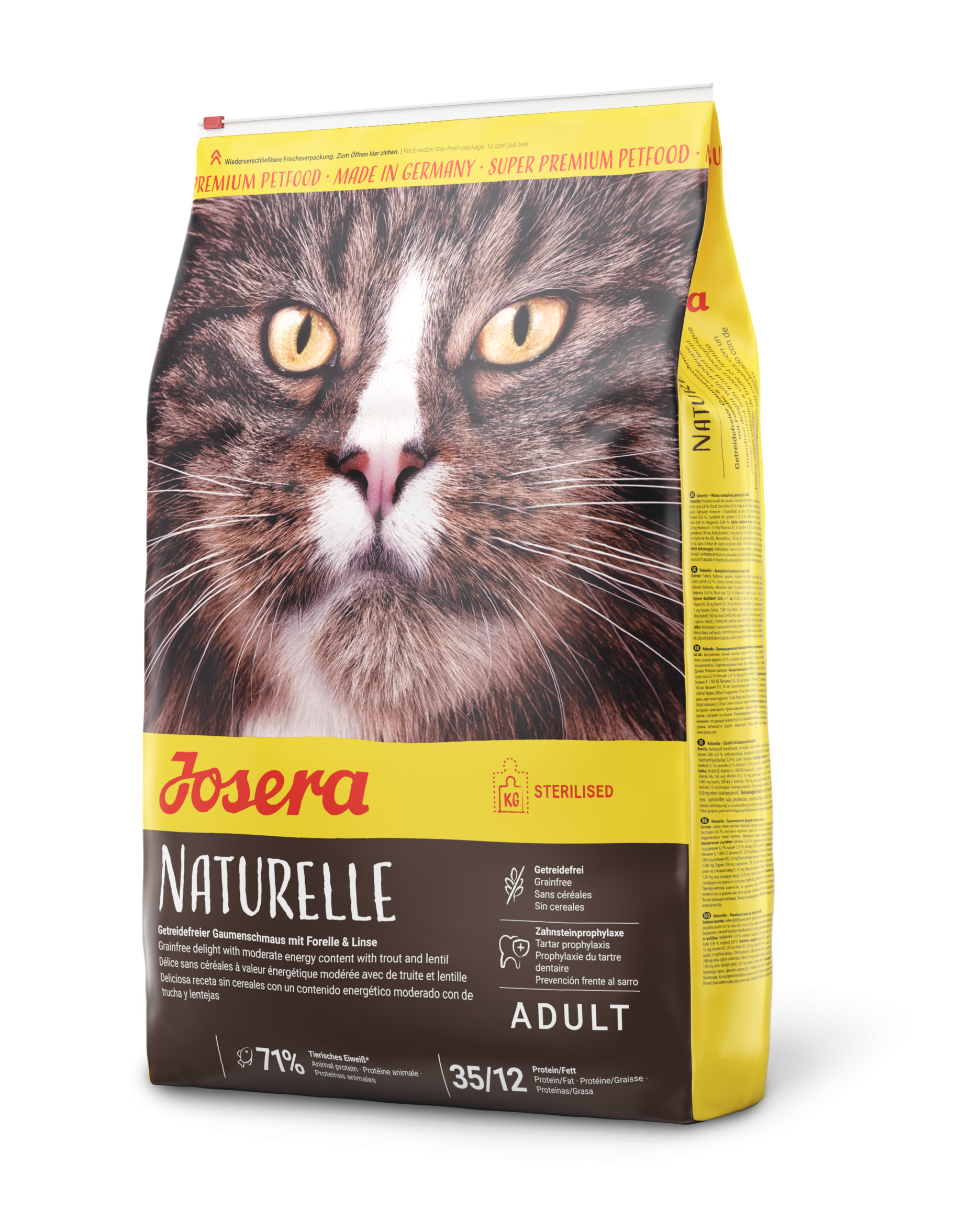 იოზერა კატა სტერილიზებული Naturelle 10 კგ