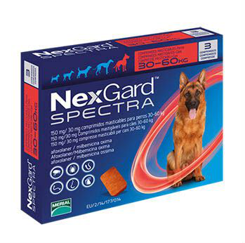 ანტიპარაზიტული აბები XL ძაღლისთვის NEXGARD SPECTRA CHEW XL 30-60 კგ 1 ცალი