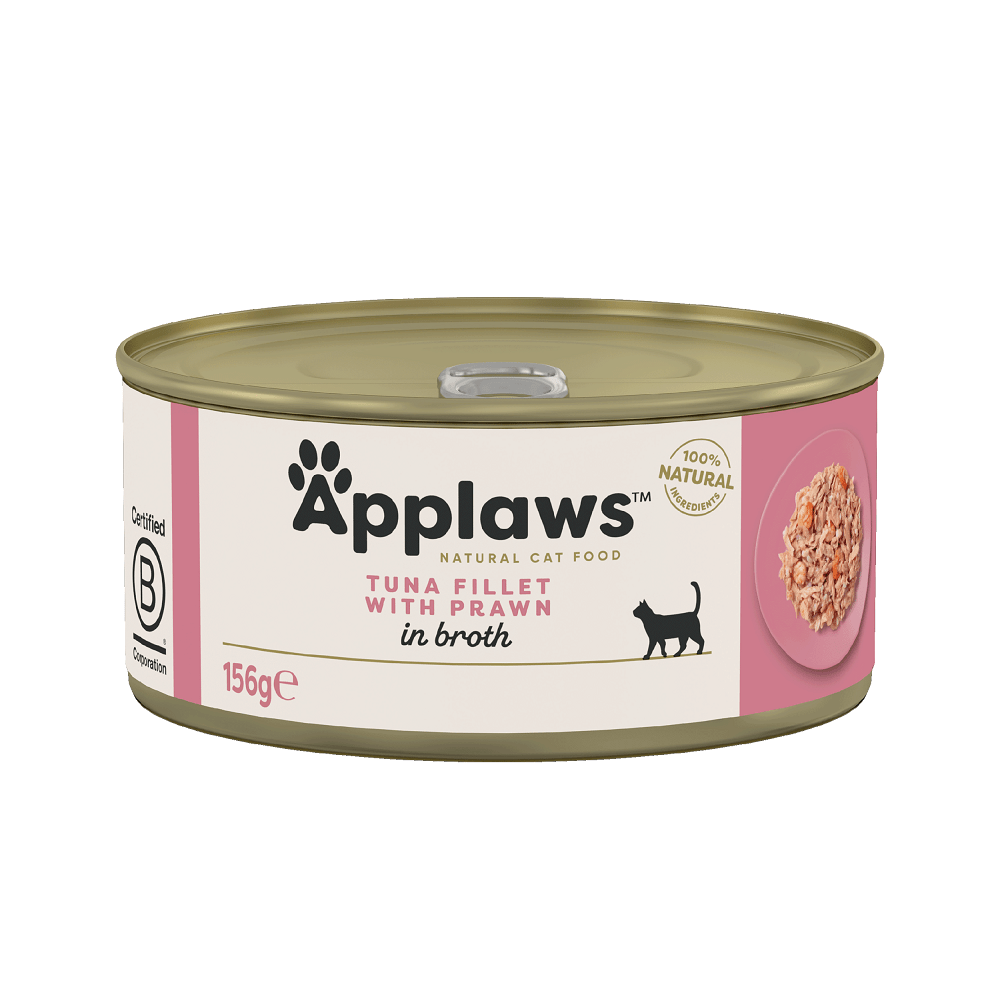 Applaws ქილა კატისთვის ტუნა და კრევეტებით 156 გრ