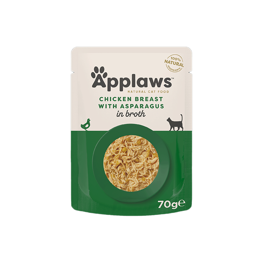 Applaws პაუჩი კატისთვის ქათმის ხორცით და ველური ბრინჯით 70 გრ