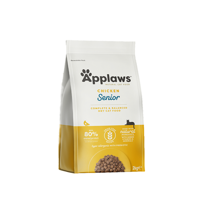 Applaws მშრალი საკვები ასაკოვანი კატისთვის ქათმის ხორცით 2 კგ