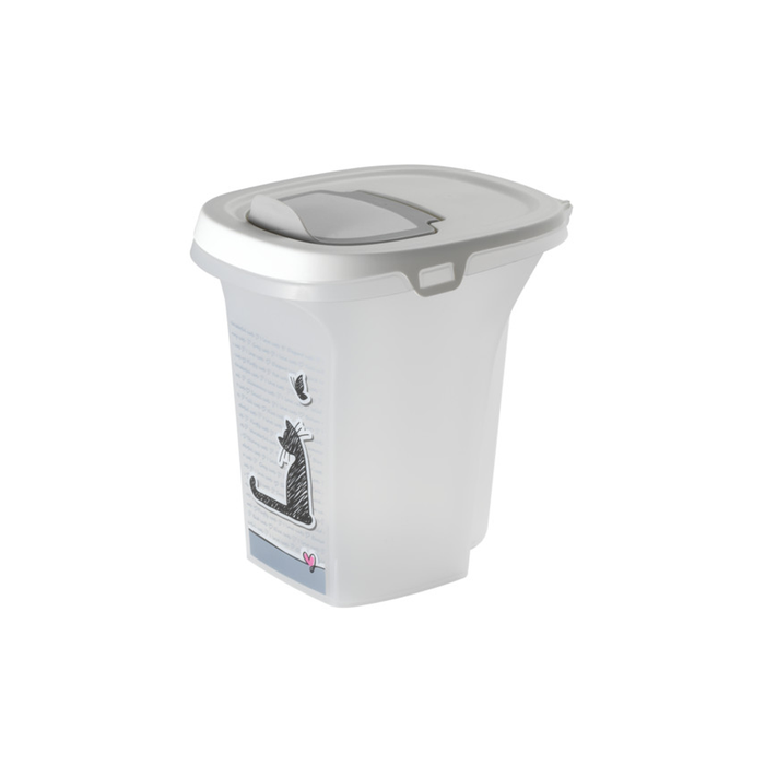 საკვების შესანახი კონტეინერი Moderna Trendy Story 6L Small (Grey White)