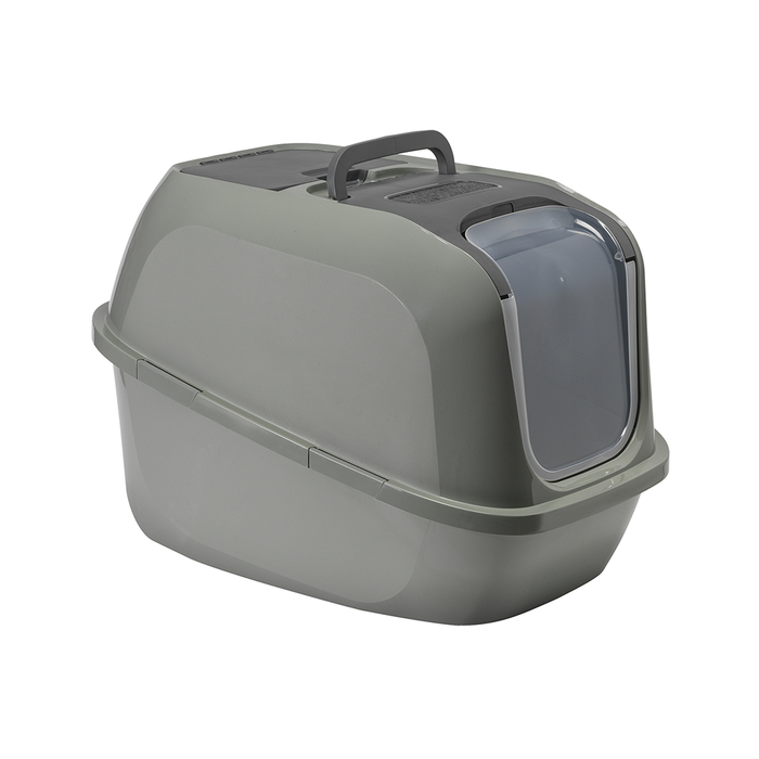 დახურული ტუალეტი კატისთვის Moderna Mega Deluxe (Olive Green)