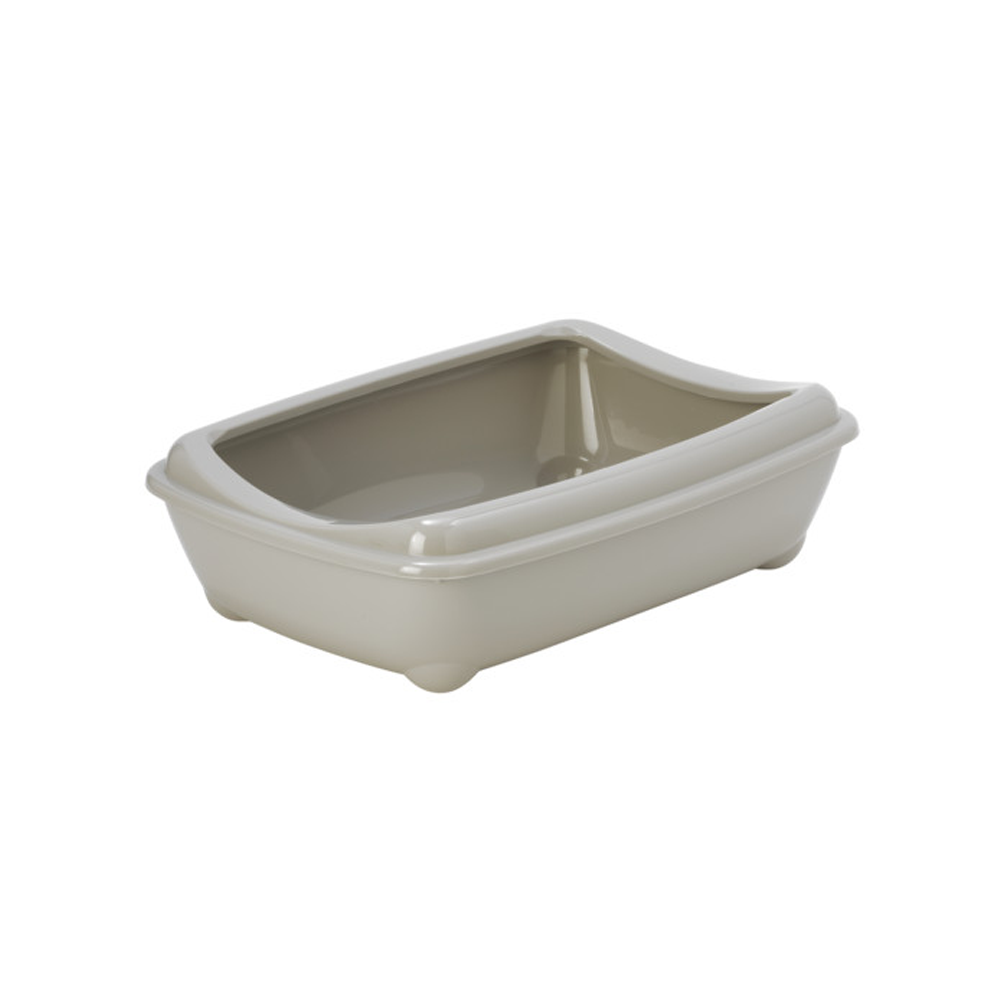 ღია ტუალეტი კატისთვის Moderna Artist-O-Tray Rim Medium (Warm Grey)