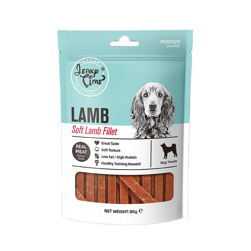 სნექი ძაღლისთვის Jerky Time Lamb Soft Fillet 80 გრ