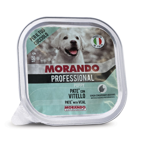 მორანდო Professional ალუტრე ლეკვისთვის ხბოს ხორცით 150 გრ