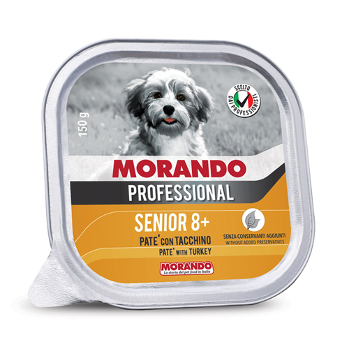 მორანდო Professional ალუტრე ასაკოვანი ძაღლისთვის ინდაურის ხორცით 150 გრ
