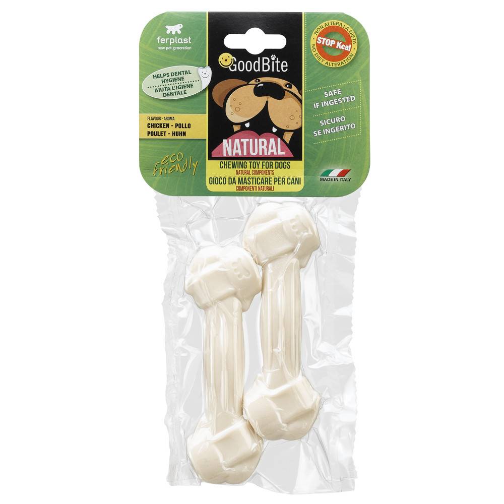 ძვალ-სათამაშო ძაღლისთვის Ferplast Goodbite ქათმის არომატით 70 გრ (x2)