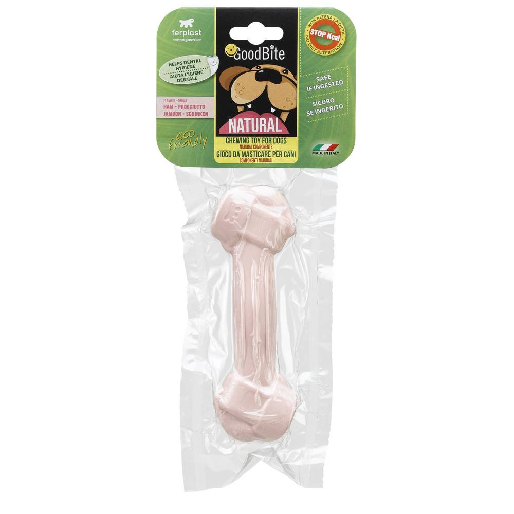 ძვალ-სათამაშო ძაღლისთვის Ferplast Goodbite ლორის არომატით 140 გრ