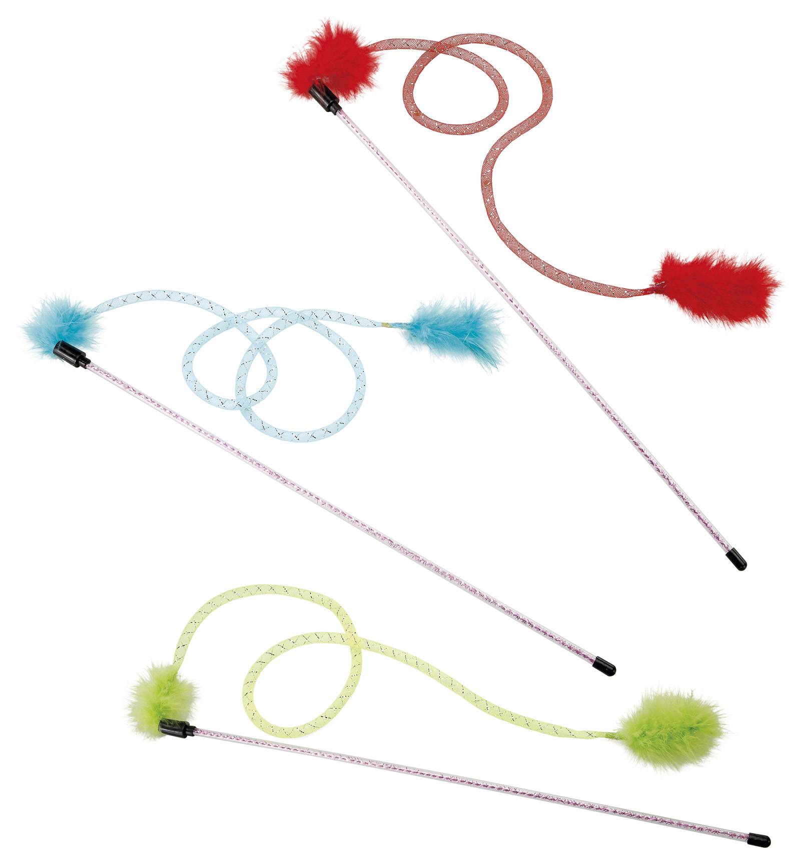 სათამაშო კატისთვის ჯოხი ბუმბულებით Ferplast PA 5002