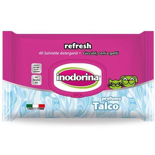ჰიგიენური საწმენდი ძაღლისთვის და კატისთვის Inodorina Refresh Talcum (40ც)