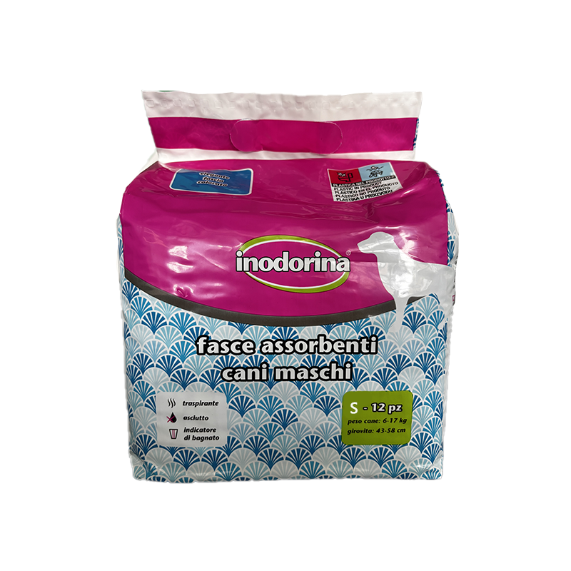 ჩასაცმელი საფენები ხვადი ძაღლისთვის Absorbent Diapers ზომა Small (12ც)
