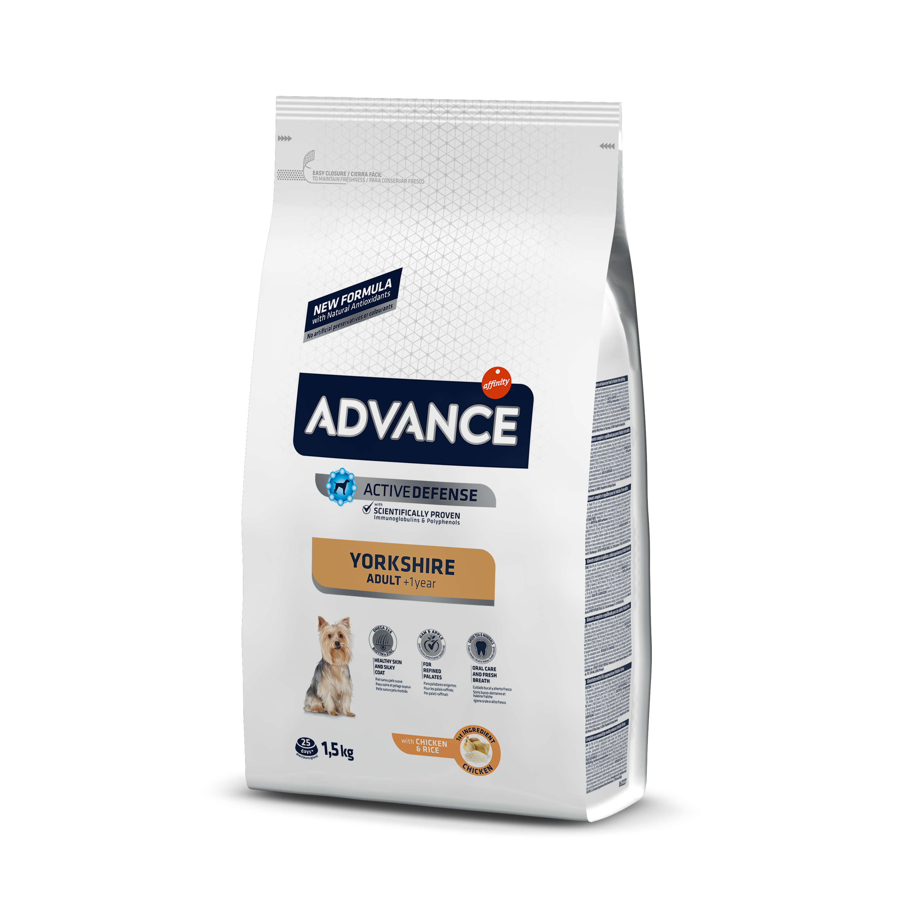 ედვანსი ზრდასრული ძაღლი Yorkshire Terrier 1.5 კგ