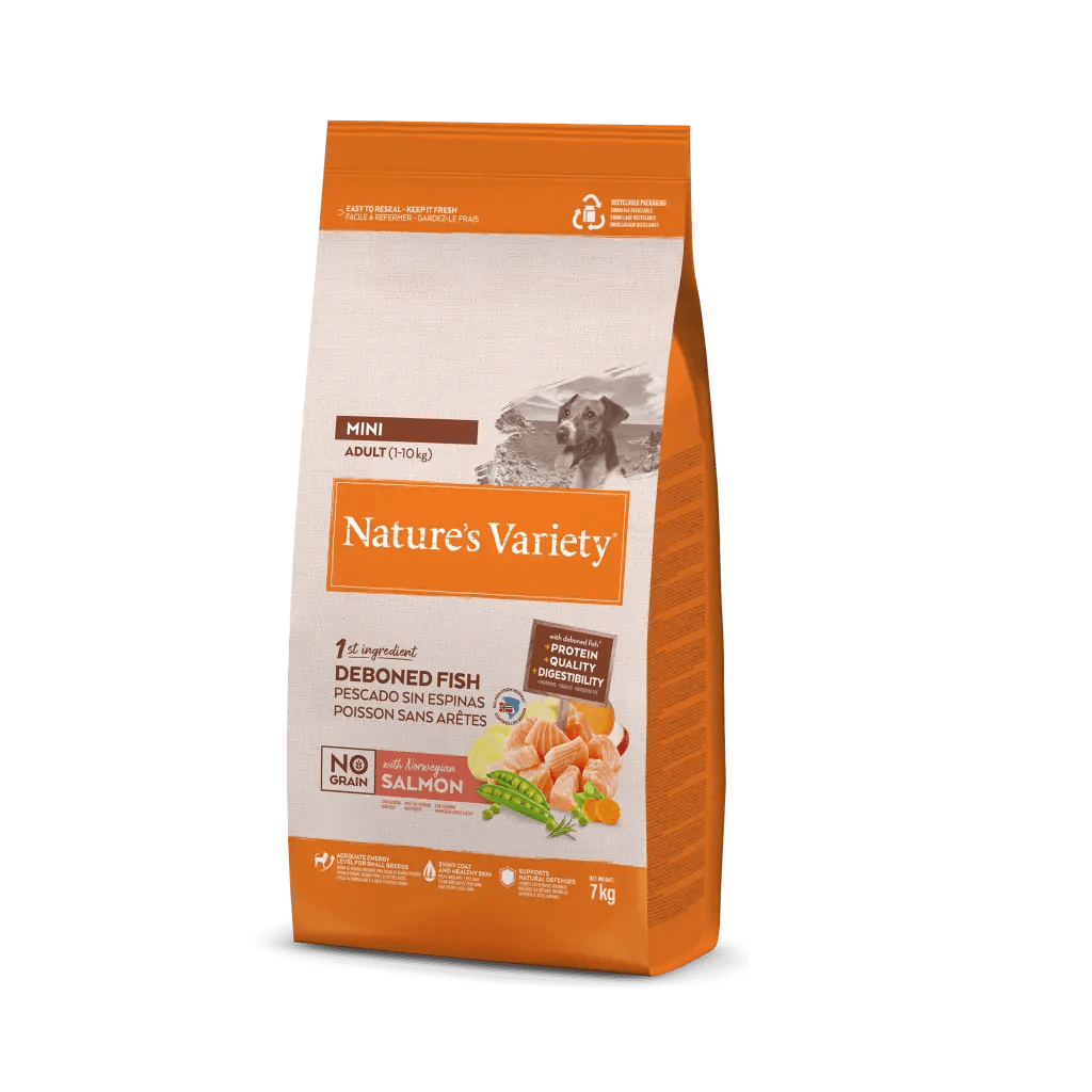 ნეიჩერს ვერაითი ძაღლი მინი No Grain Salmon 7 კგ