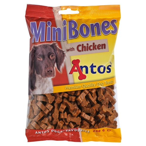 ანტოსი ძაღლის სნექი Mini Bones Chicken 200 გრ