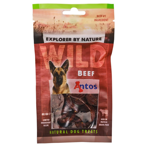 ანტოსი ძაღლის სნექი Wild Beef 80 გრ