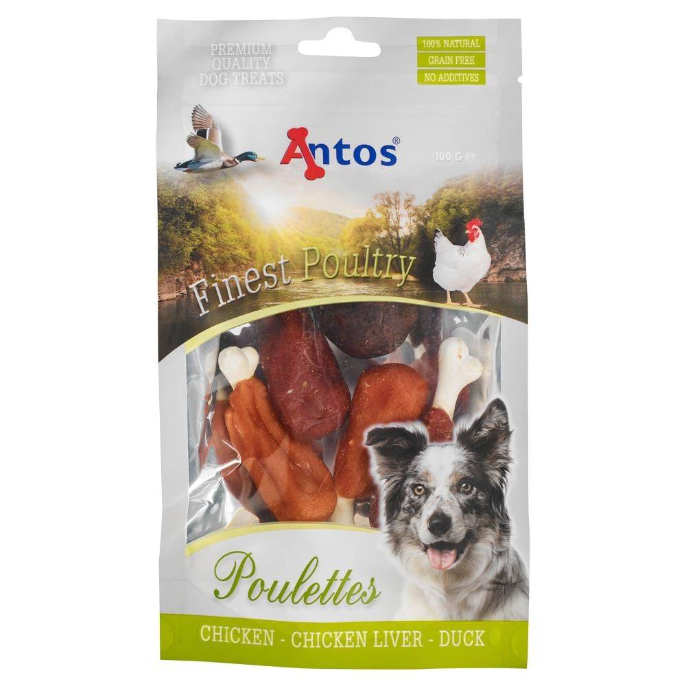 ანტოსი ძაღლის სნექი Finest Poultry Poulettes 100 გრ