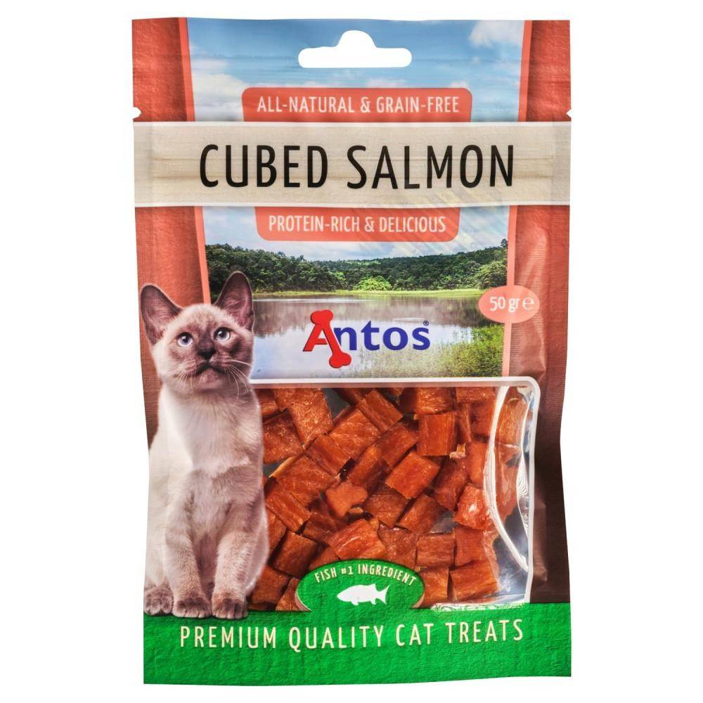 ანტოსი კატის სნექი Cubed Salmon 50 გრ